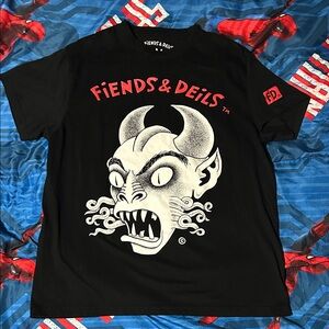 FIENDS & DEILS Devil Graphic Tee Shirt